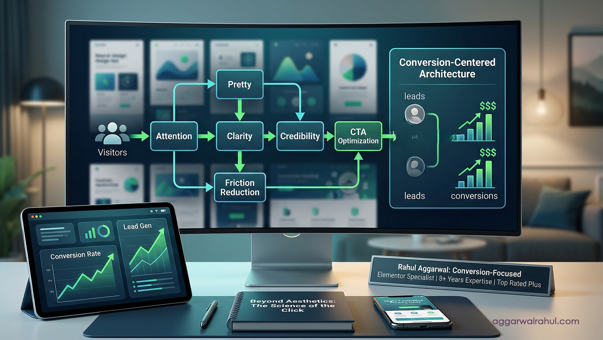 Home WordPress Elementor Specialist Conversion-Centered Architecture For Lead Gen Demonstrating High-Converting User Flows.