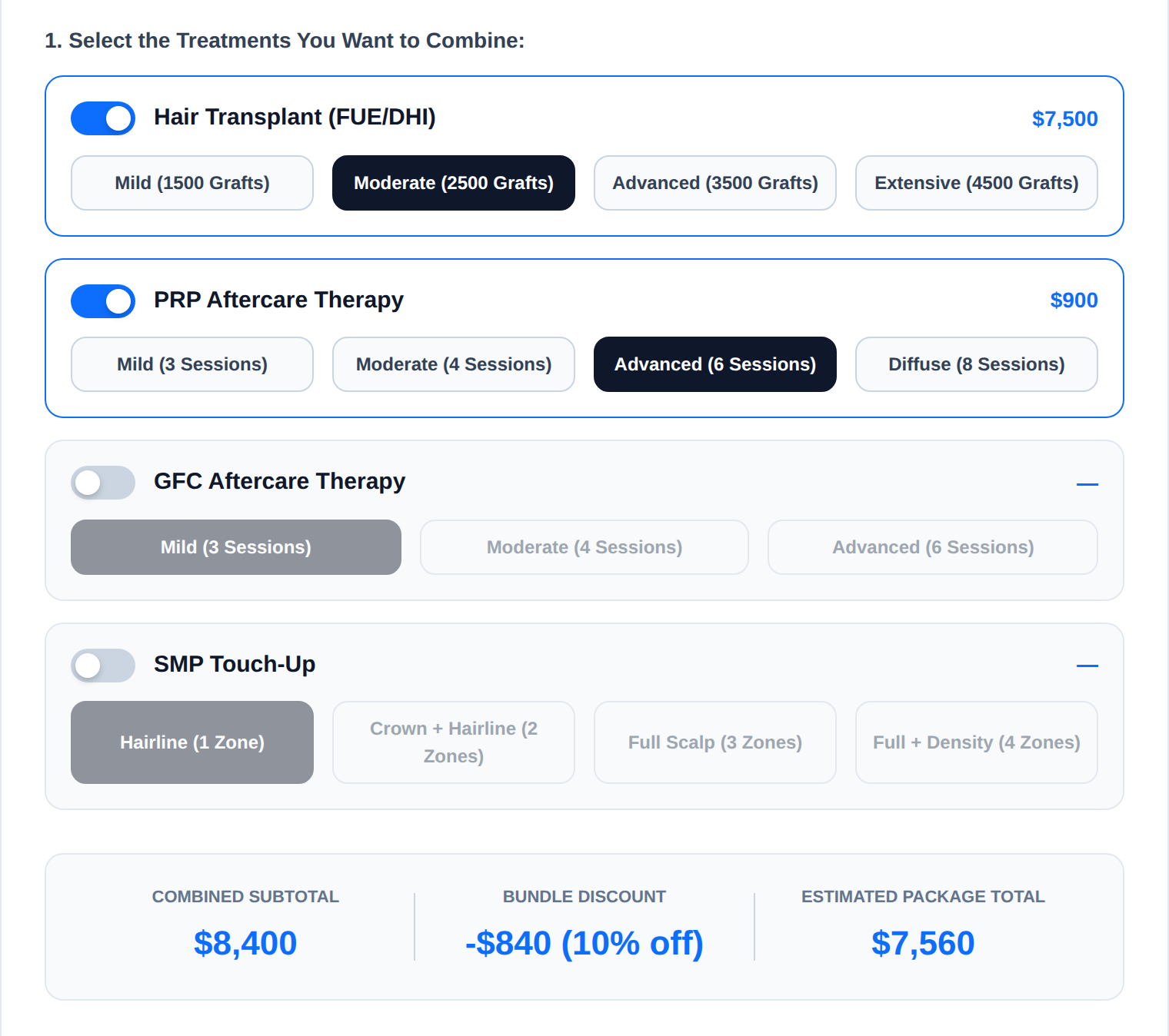 Hairgraftpro Demo Interface